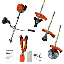 Roçadeira 52cc 2,5HP Aparador de Grama a Gasolina Bipartida com Disco 80 Dentes FAK520RB Carbon Fak