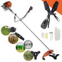 Roçadeira 52cc Á Gasolina Tekna RL520 Completa Com Carretel Fio Nylon, Guidão Bi-Partido, Cinto Almofadado, Kit Ferramentas, Faca 3 Pontas + Faca Extra 2 Pontas e Disco Extra 40 Dentes Roçadeira 52cc Á Gasolina Tekna RL520 Completa Com Carretel Fio Nylon, Guidão Bi-Partido, Cinto Almofadado, Kit Ferramentas, Faca 3 Pontas + Faca Extra 2 Pontas e Disco Extra 40 Dentes