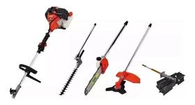 Roçadeira 5x1 Multi-funções -com Enxada Rotativa Podadeira-moto Serra Nylon Lamina 3 Pontas