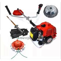 Roçadeira 5x1 Multi-funções -com Enxada Rotativa Podadeira-moto Serra Nylon Lamina 3 Pontas