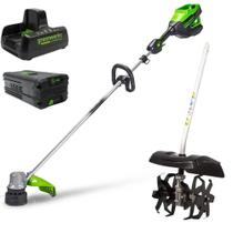 Roçadeira 82V com Enxada Rotativa + Bateria 4,0Ah + Carregador Bivolt GREENWORKS