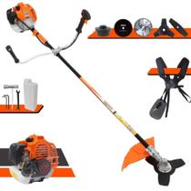 Roçadeira À Gasolina 2T Vulcan VR520-H 52cc 2,5HP de Potência 10.000rpm Aparador de Grama 5 Em 1 Com Carretel Nylon e Lâmina 3 Pontas + Lâmina 2 Pontas + Lâmina 40 Dentes de Vídea + Lâmina 80 Dentes Roçadeira À Gasolina 2T Vulcan VR520-H 52cc 2,5HP de Potência 10.000rpm Aparador de Grama 5 Em 1 Com Carretel Nylon e Lâmina 3 Pontas + Lâmina 2 Pontas + Lâmina 40 Dentes de Vídea + Lâmina 80 Dentes