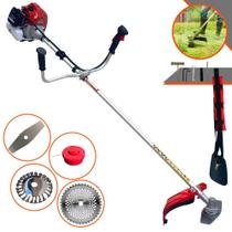 Roçadeira À Gasolina 62cc 3HP 10.000rpm Kawashima BCJ620-L Cortador de Grama Profissional Multifuncional Com Carretel Nylon + Lâmina Facão + Lâmina 40 Dentes de Vídea + Disco Escova de Aço 24 Cerdas Roçadeira À Gasolina 62cc 3HP 10.000rpm Kawashima BCJ620-L Cortador de Grama Profissional Multifuncional Com Carretel Nylon + Lâmina Facão + Lâmina 40 Dentes de Vídea + Disco Escova de Aço 24 Cerdas