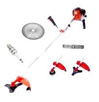 Roçadeira A Gasolina 63Cc + 2Un De Vela + Facão + Disco