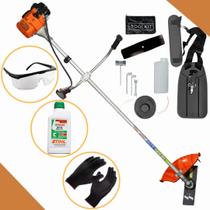 Roçadeira a Gasolina Anmax Cg430 Profiss 43c + Oleo Stihl 2T
