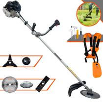 Roçadeira À Gasolina Anmax CG430B 43cc 1,7HP de Potência Alta Rotação e Performance Completa Com Carretel de Nylon e Lâmina Facão + Lâmina 3 Pontas + Lâmina 40 Dentes + Disco Escova de Aço Roçadeira À Gasolina Anmax CG430B 43cc 1,7HP de Potência Alta Rotação e Performance Completa Com Carretel de Nylon e Lâmina Facão + Lâmina 3 Pontas + Lâmina 40 Dentes + Disco Escova de Aço