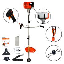 Roçadeira a Gasolina Aparador Cortador de Grama Bipartida Profissional 2,5HP 52cc com Carretel com Corrente Trimmer FAK520RB Carbon Fak