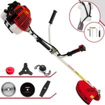 Roçadeira À Gasolina Kawashima KW52L 52cc 2,5HP Robusta Alta Performance Completa Para Todos os Tipo de Cortes Com Carretel + Faca 2 Pontas + Faca 3 Pontas + Faca 40 Dentes + Faca 80 Dentes + Trimmer Roçadeira À Gasolina Kawashima KW52L 52cc 2,5HP Robusta Alta Performance Completa Para Todos os Tipo de Cortes Com Carretel + Faca 2 Pontas + Faca 3 Pontas + Faca 40 Dentes + Faca 80 Dentes + Trimmer