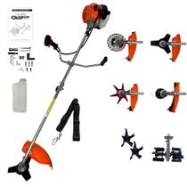 Roçadeira a Gasolina Profissional Lateral 52cc 2,5HP com Enxada Rotativa, Lâminas de Arado, Escova de Aço, Lâmina 3 e 6 Pontas e Carretel Nylon Carbon Roçadeira a Gasolina Profissional Lateral 52cc 2,5HP com Enxada Rotativa, Lâminas de Arado, Escova de Aço, Lâmina 3 e 6 Pontas e Carretel Nylon Carbon