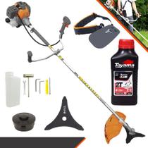 Roçadeira Á Gasolina RL520P Plus Tekna 52cc 2HP Máquina Lateral de Cortar Grama Completa com Lâmina 3 Pontas + Carretel de Nylon + ÓLEO TOYAMA 2T