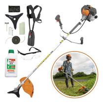 Roçadeira a Gasolina Tekna 52cc RL520P-I Ergonômica + Óleo Lubrificante Stihl 2t + Óculos de Proteção Profissional Roçadeira a Gasolina Tekna 52cc RL520P-I Ergonômica + Óleo Lubrificante Stihl 2t + Óculos de Proteção Profissional