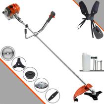 Roçadeira À Gasolina Tekna RL430ACNTK 43cc 2T 1,7HP de Potência Com 5 Opções de Corte Com Carretel + 3 Facas + Escova de Aço Para Pavers e Concreto Roçadeira À Gasolina Tekna RL430ACNTK 43cc 2T 1,7HP de Potência Com 5 Opções de Corte Com Carretel + 3 Facas + Escova de Aço Para Pavers e Concreto