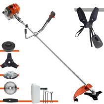 Roçadeira À Gasolina Tekna RL520ACG2 52cc 2T 2HP de Potência Com 5 Opções de Corte Com Carretel + 3 Facas + Escova de Aço Para Pavers e Concreto Roçadeira À Gasolina Tekna RL520ACG2 52cc 2T 2HP de Potência Com 5 Opções de Corte Com Carretel + 3 Facas + Escova de Aço Para Pavers e Concreto