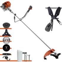 Roçadeira À Gasolina Tekna RL520ACNTK 52cc 2HP 6 Em 1 Com Carretel + Faca 2 Pontas + Faca 3 Pontas + Faca 40 Dentes Vídea + Faca 80 Dentes + Trimmer Roçadeira À Gasolina Tekna RL520ACNTK 52cc 2HP 6 Em 1 Com Carretel + Faca 2 Pontas + Faca 3 Pontas + Faca 40 Dentes Vídea + Faca 80 Dentes + Trimmer