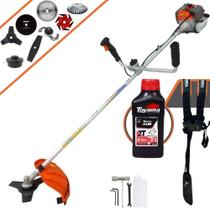 Roçadeira À Gasolina Vulcan VR330P 33cc 1,2HP 10000rpm Com Guidão Antivibração 8 Opções de Cortes Com Facas 2 Pontas, 3 Pontas, 6 Pontas, 40 Dentes, 80 Dentes, Trimmer, Escova e Carretel + ÓLEO TOYAMA Roçadeira À Gasolina Vulcan VR330P 33cc 1,2HP 10000rpm Com Guidão Antivibração 8 Opções de Cortes Com Facas 2 Pontas, 3 Pontas, 6 Pontas, 40 Dentes, 80 Dentes, Trimmer, Escova e Carretel + ÓLEO TOYAMA