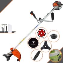 Roçadeira À Gasolina Vulcan VR330P 33cc 1,2HP Alta Rotação e Potência Completa Com Guidão Antivibração Carretel Nylon e Lâmina 3 Pontas + Kit Extra Lâmina 2 Pontas, Lâmina 6 Pontas e Lâmina 80 Dentes Roçadeira À Gasolina Vulcan VR330P 33cc 1,2HP Alta Rotação e Potência Completa Com Guidão Antivibração Carretel Nylon e Lâmina 3 Pontas + Kit Extra Lâmina 2 Pontas, Lâmina 6 Pontas e Lâmina 80 Dentes