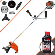 Roçadeira À Gasolina Vulcan VR330P 33cc 1,2HP Com Guidão Anti-Vibração 6 Opções de Cortes, Carretel + Faca 2 Pontas + Faca 3 Pontas + Faca 40 Dentes de Vídea + Faca 80 Dentes + Escova + ÓLEO TOYAMA 2T Roçadeira À Gasolina Vulcan VR330P 33cc 1,2HP Com Guidão Anti-Vibração 6 Opções de Cortes, Carretel + Faca 2 Pontas + Faca 3 Pontas + Faca 40 Dentes de Vídea + Faca 80 Dentes + Escova + ÓLEO TOYAMA 2T