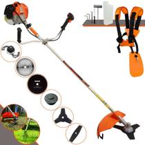 Roçadeira À Gasolina Vulcan VR620H 62cc 3HP Robusta Alta Performance Completa Para Todos os Tipo de Cortes Com Carretel + Faca 2 Pontas + Faca 3 Pontas + Faca 40 Dentes + Faca 80 Dentes + Trimmer