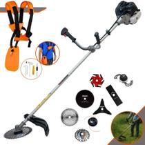 Roçadeira Anmax CG430-B 2T 43cc 1,7HP Para Todos os Tipos de Trabalhos Com Carretel Nylon + Faca 2 Pontas + Faca 3 Pontas + Faca 6 Pontas + Disco 40 Dentes + Disco 80 Dentes + Trimmer + Escova de Aço Roçadeira Anmax CG430-B 2T 43cc 1,7HP Para Todos os Tipos de Trabalhos Com Carretel Nylon + Faca 2 Pontas + Faca 3 Pontas + Faca 6 Pontas + Disco 40 Dentes + Disco 80 Dentes + Trimmer + Escova de Aço
