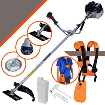Roçadeira Anmax CG430B À Gasolina Motor 2T 43cc 1,7HP 12.000rpm Robusta e Resistente de Alta Potência Com 3 Opções de Corte, Carretel de Nylon e Lâmina 2 Pontas + Faca Circular 40 Dentes de Vídea Roçadeira Anmax CG430B À Gasolina Motor 2T 43cc 1,7HP 12.000rpm Robusta e Resistente de Alta Potência Com 3 Opções de Corte, Carretel de Nylon e Lâmina 2 Pontas + Faca Circular 40 Dentes de Vídea