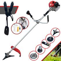 Roçadeira Aparador de Grama Anmax CG430P À Gasolina 43cc 2HP de Potência 9.000rpm 5 Em 1 Com Carretel de Nylon + Lâmina Facão + Lâmina 3 Pontas + Lâmina 40 Dentes Vídea + Lâmina 80 Dentes Roçadeira Aparador de Grama Anmax CG430P À Gasolina 43cc 2HP de Potência 9.000rpm 5 Em 1 Com Carretel de Nylon + Lâmina Facão + Lâmina 3 Pontas + Lâmina 40 Dentes Vídea + Lâmina 80 Dentes