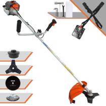 Roçadeira Aparador de Grama Lateral À Gasolina Vulcan VR330-P 33cc 2T 1,2HP 10.000rpm Multifuncional Completa 4 Em 1 Com Carretel de Nylon + Faca 3 Pontas + Faca 80 Dentes + Escova de Aço Giratória Roçadeira Aparador de Grama Lateral À Gasolina Vulcan VR330-P 33cc 2T 1,2HP 10.000rpm Multifuncional Completa 4 Em 1 Com Carretel de Nylon + Faca 3 Pontas + Faca 80 Dentes + Escova de Aço Giratória