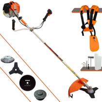 Roçadeira Aparador de Grama Lateral À Gasolina Vulcan VR620-H 62cc 2T 3HP 12.500rpm Multifuncional Completa 4 Em 1 Com Carretel de Nylon + Faca 3 Pontas + Faca 80 Dentes + Escova de Aço Giratória Roçadeira Aparador de Grama Lateral À Gasolina Vulcan VR620-H 62cc 2T 3HP 12.500rpm Multifuncional Completa 4 Em 1 Com Carretel de Nylon + Faca 3 Pontas + Faca 80 Dentes + Escova de Aço Giratória