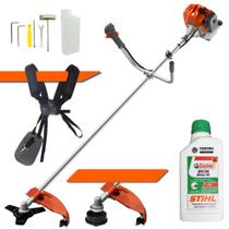 Roçadeira Aparador de Grama Máquina de Cortar Grama Á Gasolina Tekna RL430ACN-TK 2T 43cc 1,7HP 9.000RPM Completa com Lâmina de Corte 3 Pontas + Cabeçote Nylon + ÓLEO STIHL 2T Roçadeira Aparador de Grama Máquina de Cortar Grama Á Gasolina Tekna RL430ACN-TK 2T 43cc 1,7HP 9.000RPM Completa com Lâmina de Corte 3 Pontas + Cabeçote Nylon + ÓLEO STIHL 2T