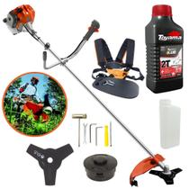 Roçadeira Aparador de Grama Máquina de Cortar Grama Á Gasolina Tekna RL430ACN-TK 2T 43cc 1,7HP 9.000RPM Completa com Lâmina de Corte 3 Pontas + Cabeçote Nylon + ÓLEO TOYAMA 2T Roçadeira Aparador de Grama Máquina de Cortar Grama Á Gasolina Tekna RL430ACN-TK 2T 43cc 1,7HP 9.000RPM Completa com Lâmina de Corte 3 Pontas + Cabeçote Nylon + ÓLEO TOYAMA 2T