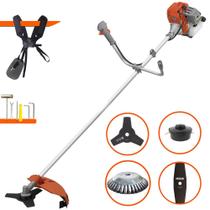 Roçadeira Aparador de Grama Tekna RL520AC-G2 À Gasolina 52cc 2HP 4 Em 1 Com Carretel + Lâmina 2 Pontas + Lâmina 3 Pontas + Escova Rotativa de Aço Roçadeira Aparador de Grama Tekna RL520AC-G2 À Gasolina 52cc 2HP 4 Em 1 Com Carretel + Lâmina 2 Pontas + Lâmina 3 Pontas + Escova Rotativa de Aço