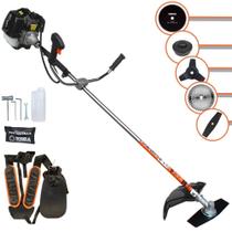 Roçadeira Aparador de Grama Terra GRH-520 À Gasolina Motor 2T 52cc 2,5HP de Potência 6.500rpm 5 Em 1 Com Carretel Nylon + Lâmina Facão + Lâmina 3 Pontas + Lâmina 40 Dentes de Vídea + Lâmina 80 Dentes Roçadeira Aparador de Grama Terra GRH-520 À Gasolina Motor 2T 52cc 2,5HP de Potência 6.500rpm 5 Em 1 Com Carretel Nylon + Lâmina Facão + Lâmina 3 Pontas + Lâmina 40 Dentes de Vídea + Lâmina 80 Dentes