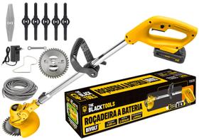 Roçadeira Aparador Grama A Bateria 21v 750w Com Acessórios