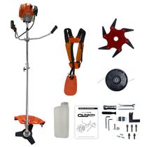 Roçadeira Bipartida 52cc 2,5HP Gasolina Profissional com Lâmina 6 Pontas Carbon Fak