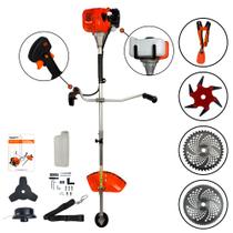 Roçadeira Bipartida 52cc com Discos 40 e 80 dentes e Lâmina 6 Pontas FAK520RB Carbon Fak Carbon Fak Roçadeira Bipartida 52cc com Discos 40 e 80 dentes e Lâmina 6 Pontas FAK520RB Carbon Fak Carbon Fak