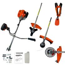 Roçadeira Bipartida Gasolina 52cc 2,5HP Profissional com Escova de Aço Limpa Paivers Concretos Musgos Carbon Fak