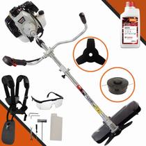 Roçadeira Bipartida Toyama Tbc52sh 2hp 51,6c + Oleo Stihl 2t
