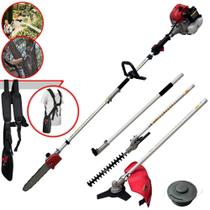 Roçadeira Bipartido À Gasolina 2T 4 Em 1 Toyama TBC43-MT 43cc 1,8HP 9.200rpm Com Carretel de Nylon + Lâmina 3 Pontas + Sabre 10 Polegadas + Extensor