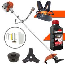 Roçadeira Com ÓLEO TOYAMA RL520AC-G2 Tekna Á Gasolina 2T 52cc 2HP Máquina Lateral de Cortar Grama Completa com Lâmina 3 Pontas + Carretel de Nylon Ideal Para Manutenção de Rodovias Roçadeira Com ÓLEO TOYAMA RL520AC-G2 Tekna Á Gasolina 2T 52cc 2HP Máquina Lateral de Cortar Grama Completa com Lâmina 3 Pontas + Carretel de Nylon Ideal Para Manutenção de Rodovias
