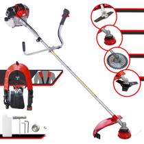 Roçadeira Com Sistema Anti-Vibração Toyama RT52L À Gasolina Motor 2 Tempos 2HP 52cc 10.000rpm Kit Extra de Faca 2 Pontas e Faca 40 Dentes de Vídea