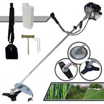 Roçadeira Com Sistema Anti-Vibração Toyama TBC43H À Gasolina Motor 2 Tempos 1,7HP 43cc 12.000rpm Kit Extra de Faca 2 Pontas e Faca 40 Dentes de Vídea Roçadeira Com Sistema Anti-Vibração Toyama TBC43H À Gasolina Motor 2 Tempos 1,7HP 43cc 12.000rpm Kit Extra de Faca 2 Pontas e Faca 40 Dentes de Vídea