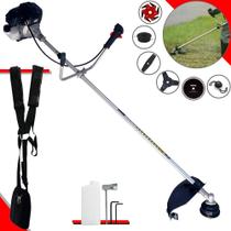 Roçadeira Com Sistema Antivibração Toyama RT43LB25A 43cc 1,7HP Com Carretel + Faca 2 Pontas + Faca 3 Pontas + Faca 6 Pontas + Faca 80 Dentes + Trimmer