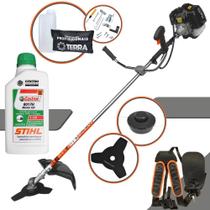 Roçadeira Completa Com ÓLEO STIHL GRH430 Terra 43cc Á Gasolina 2 Tempos 1,7Hp Potente, Econômica e Robusta Ideal Para Manutenção de de Áreas Verdes, Gramados, Jardins e Rodovias