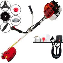Roçadeira Completa Kawashima KW43-L À Gasolina 43cc 1,7HP de Alta Rotação e Performance Com 5 Opções de Cortes Carretel de Nylon + Lâmina Facão + Lâmina 3 Pontas + Lâmina 80 Dentes + Escova de Aço Roçadeira Completa Kawashima KW43-L À Gasolina 43cc 1,7HP de Alta Rotação e Performance Com 5 Opções de Cortes Carretel de Nylon + Lâmina Facão + Lâmina 3 Pontas + Lâmina 80 Dentes + Escova de Aço