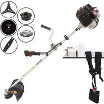 Roçadeira Completa Kawashima KW52-LE À Gasolina 52cc 2,5HP de Alta Rotação e Performance Com 5 Opções de Cortes Carretel de Nylon + Lâmina Facão + Lâmina 3 Pontas + Lâmina 80 Dentes + Escova de Aço Roçadeira Completa Kawashima KW52-LE À Gasolina 52cc 2,5HP de Alta Rotação e Performance Com 5 Opções de Cortes Carretel de Nylon + Lâmina Facão + Lâmina 3 Pontas + Lâmina 80 Dentes + Escova de Aço