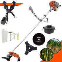 Roçadeira Completa Profissional Tekna RL520ACG2 À Gasolina 2T 52cc 2HP de Potência 13.000rpm + Lâmina 3 Pontas + Lâmina 80 Dentes + Carretel Nylon Roçadeira Completa Profissional Tekna RL520ACG2 À Gasolina 2T 52cc 2HP de Potência 13.000rpm + Lâmina 3 Pontas + Lâmina 80 Dentes + Carretel Nylon