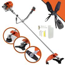 Roçadeira Completa Tekna RL430ACN-TK À Gasolina 2 Tempos 1,7HP de Potência 43cc 9.000rpm Com Carretel de Nylon + Faca 2 Pontas + Faca 3 Pontas