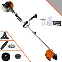 Roçadeira Completa Terra GRHB-430 Bipartido À Gasolina 2T 43cc 1,7HP de Alta Rotação e Performance Com 5 Opções de Cortes Carretel + Lâmina Facão + Lâmina 3 Pontas + Lâmina 80 Dentes + Escova de Aço