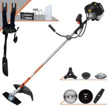 Roçadeira Cortador de Grama À Gasolina Terra GRH-520 52cc 2,5HP 6.500rpm 6 Em 1 Completa Com Carretel Nylon + Faca 2 Pontas + Faca 3 Pontas + Faca 40 Dentes + Faca 80 dentes + Escova de Aço Circular Roçadeira Cortador de Grama À Gasolina Terra GRH-520 52cc 2,5HP 6.500rpm 6 Em 1 Completa Com Carretel Nylon + Faca 2 Pontas + Faca 3 Pontas + Faca 40 Dentes + Faca 80 dentes + Escova de Aço Circular