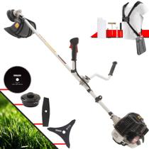 Roçadeira Cortador de Grama Kawashima KW52LE À Gasolina 52cc 2,5HP de Potência 10.000rpm Profissional Multifunções Com Carretel de Nylon + Lâmina Facão + Lâmina 3 Pontas + Lâmina Circular 80 Dentes Roçadeira Cortador de Grama Kawashima KW52LE À Gasolina 52cc 2,5HP de Potência 10.000rpm Profissional Multifunções Com Carretel de Nylon + Lâmina Facão + Lâmina 3 Pontas + Lâmina Circular 80 Dentes