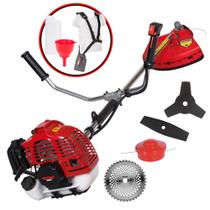 Roçadeira Cortador de Grama Multifuncional Kawashima KW43L À Gasolina Motor 2T 43cc 1,7HP 10.000rpm Completa Com 4 Opções de Cortes Carretel Nylon, Faca 2 Pontas, Faca 3 Pontas e Faca 40 Dentes Roçadeira Cortador de Grama Multifuncional Kawashima KW43L À Gasolina Motor 2T 43cc 1,7HP 10.000rpm Completa Com 4 Opções de Cortes Carretel Nylon, Faca 2 Pontas, Faca 3 Pontas e Faca 40 Dentes